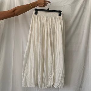 white midi skirt